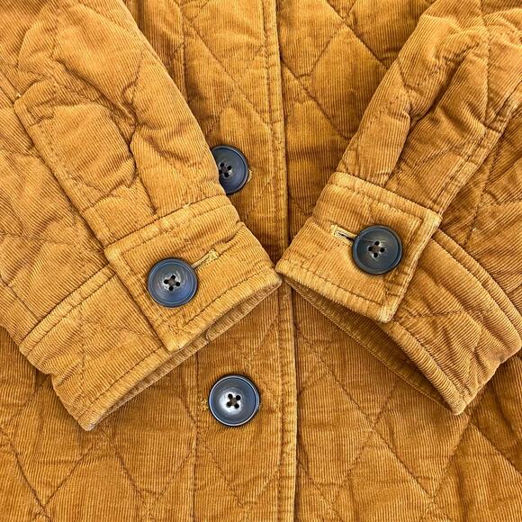 Madewell Sz S Quilted Corduroy Walton Shirt-Jacket Barn Coat Insulated Cotton - Picture 8 of 16